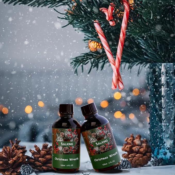 SALKING Christmas Wreath Fragrance Oil, 120ml Premium Essential Oils - Image 6
