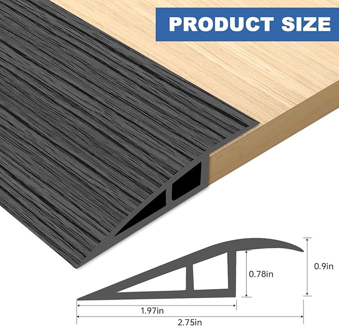 Vinyl Door Threshold Flooring Transition Strip Self Adhesive Carpet Edging Strip - Image 2