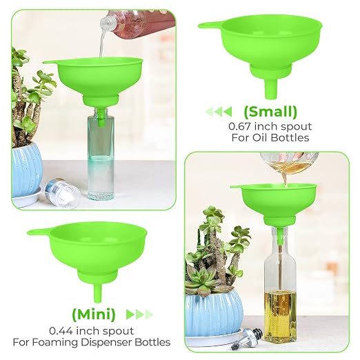 Wide Mouth Kitchen Funnel, Food Grade Plastic Cooking Canning Funnel - Image 3