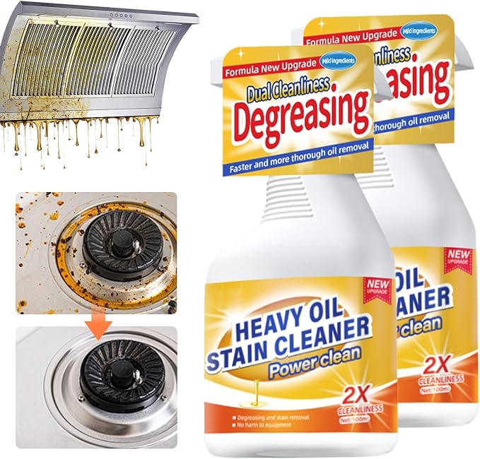 Kitchen Heavy Oil Cleaner, 2025 Newly Upgraded Heavy Duty Oil Stain Remover by Dawmud