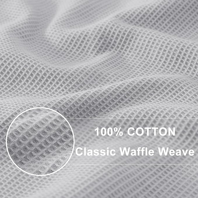 Homaxy 100% Cotton Waffle Weave Dish Cloths - Image 2