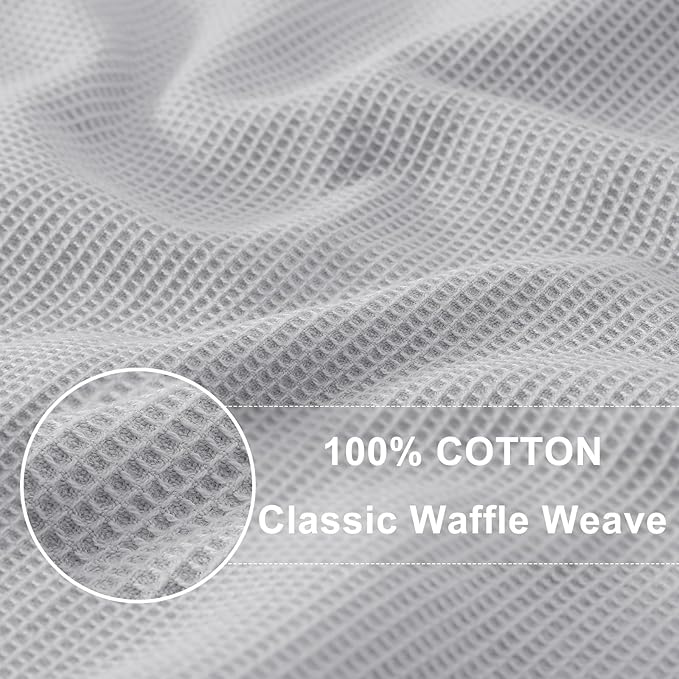 Homaxy 100% Cotton Waffle Weave Kitchen Towels - Image 2