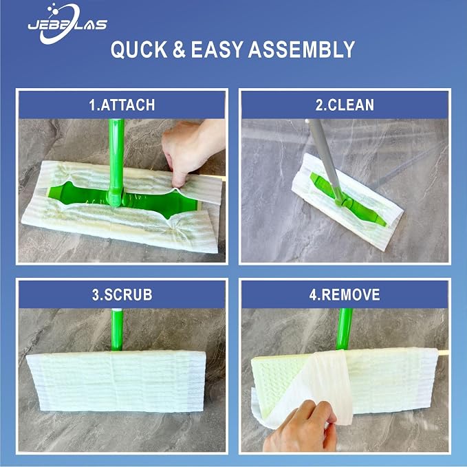 JEBBLAS Disposable Mop Cloth Dry Sweeping Pad - Image 6