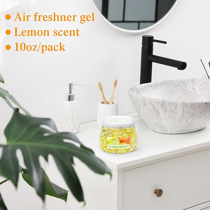 9 Pack Odor Eliminator Gel Beads Bulk 10 Ounces Air Freshener Gel Beads Odor - Image 4