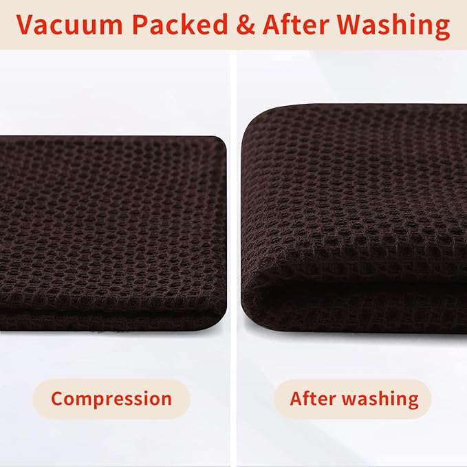 Homaxy 100% Cotton Waffle Weave Kitchen Dish Towels, Ultra Soft Absorbent Quick - Image 8