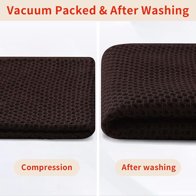 Homaxy 100% Cotton Waffle Weave Kitchen Dish Towels, Ultra Soft Absorbent Quick - Image 8