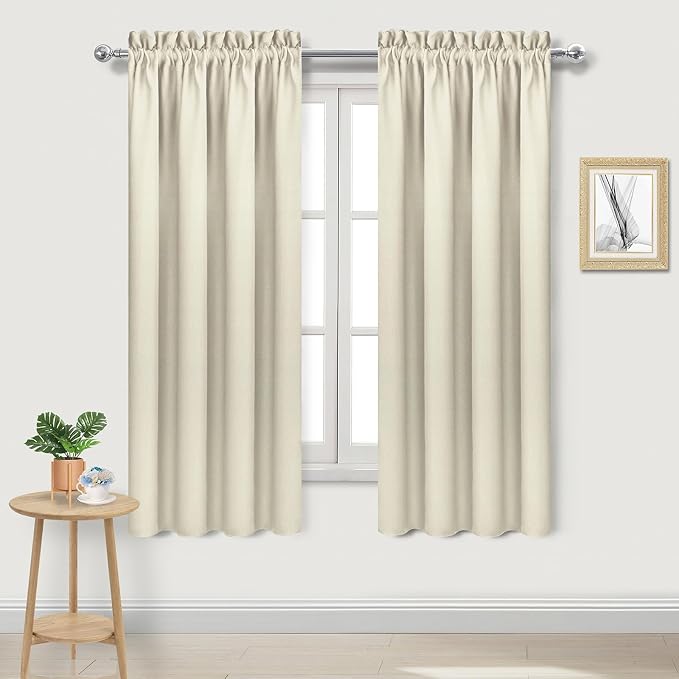 DWCN Blackout Curtains for Bedroom – Rod Pocket Thermal Insulated Noise by DWCN