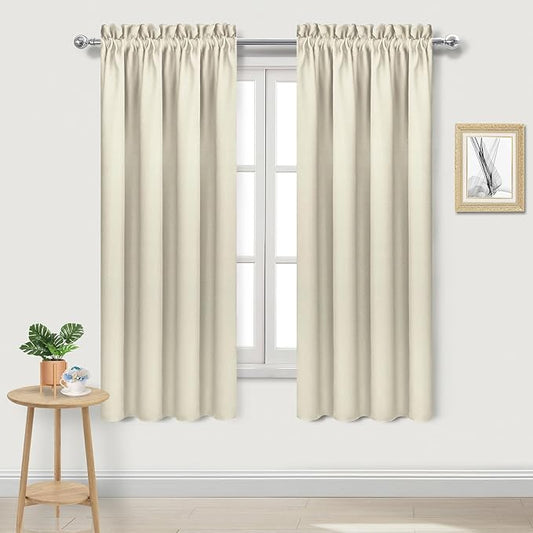 DWCN Blackout Curtains for Bedroom – Rod Pocket Thermal Insulated Noise by DWCN