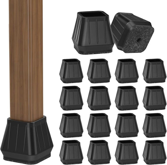 24PCS Square Chair Leg Floor Protectors by Violibar