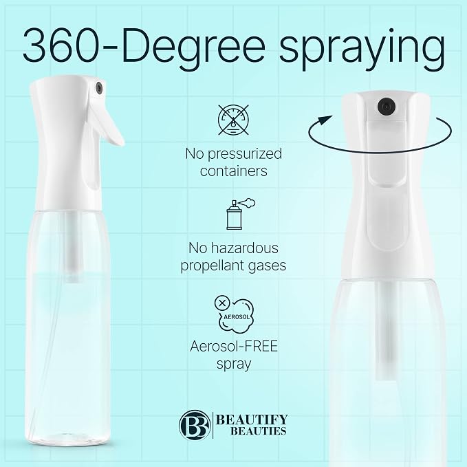BeautifyBeauties Hair Spray Bottle – Ultra Fine Continuous Water Mister - Image 5