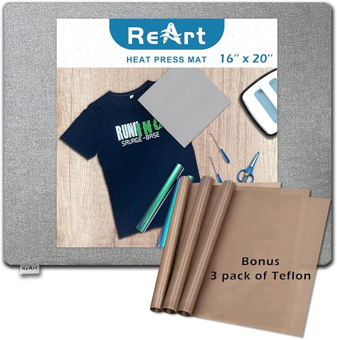 Heat Press Mat 16" x 20" for Easypress Both Sides Applicable by ReArt