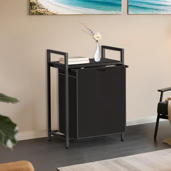 Laundry Sorter with Removable Bag, 16 Gallons Laundry Hamper with Adjustable - Image 2