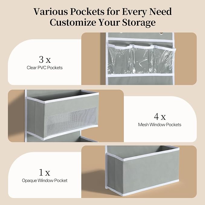 LAMU 6-Tier Over The Door Organizer, Swing - Image 6