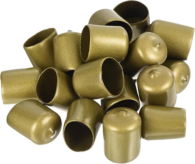 uxcell 20pcs Rubber End Caps 21mm ID Vinyl Round Tube Bolt Cap Cover Thread - Image 4