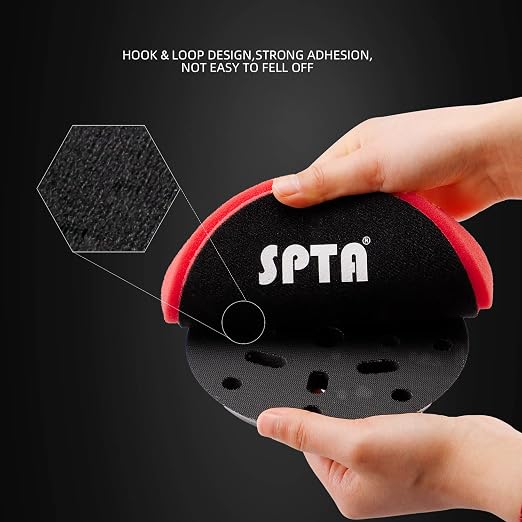 Red Finish Polishing Pads, Buffing Pads, SPTA 1Pc 6.5 Inch Face - Image 5