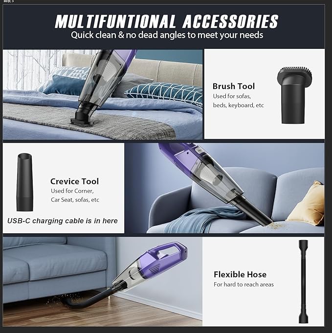 Handheld Vacuum Cordless – Car Vac Portable - Image 4