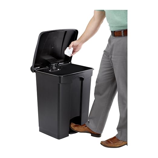 Safco Step On Plastic Trash Can - Image 2
