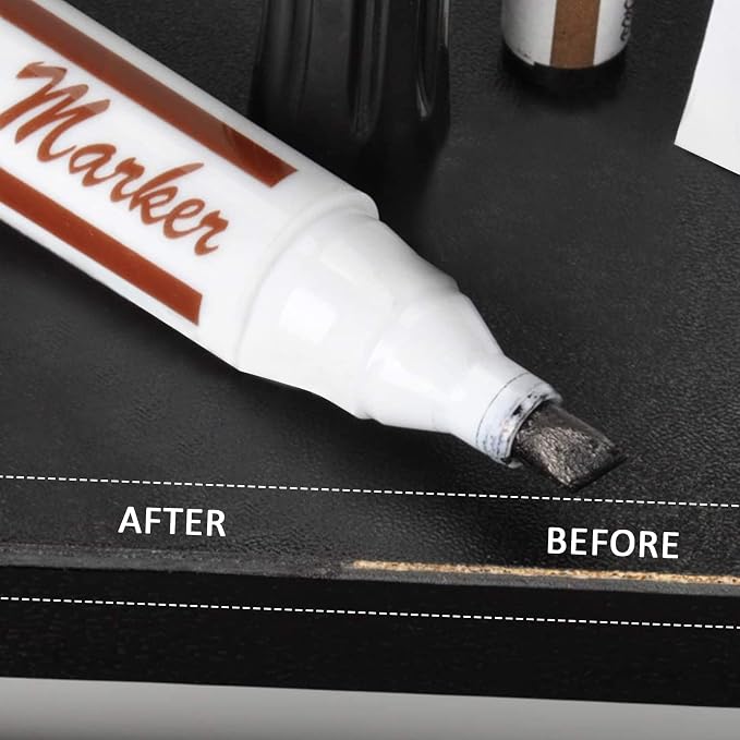 Furniture Repair kit, Wood Scratch Cover Markers*6 and Wax Filler Sticks*6 - Image 4