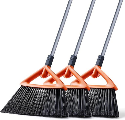 3 Pack Heavy Duty Outdoor Broom by CLEANHOME