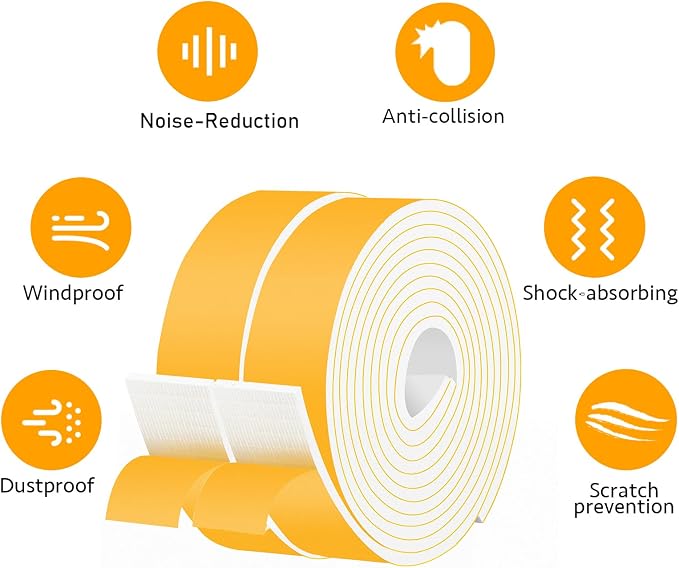 Strong Adhesive Foam Insulation Tape Self Adhesive, Closed Cell Weather - Image 5