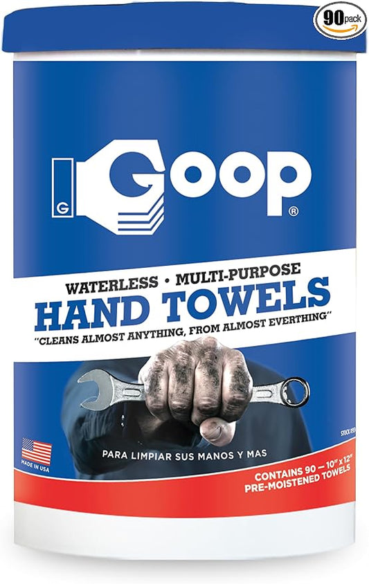 GOOP Multi-Purpose Waterless Hand Cleaner Towels by GOOP
