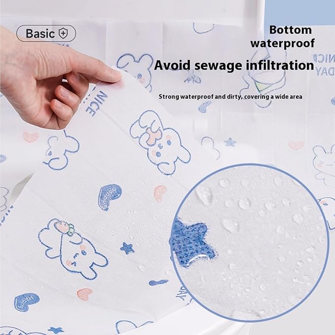 Disposable toilet seat cover, 30 Pack of oversized waterproof toilet seat paper - Image 3