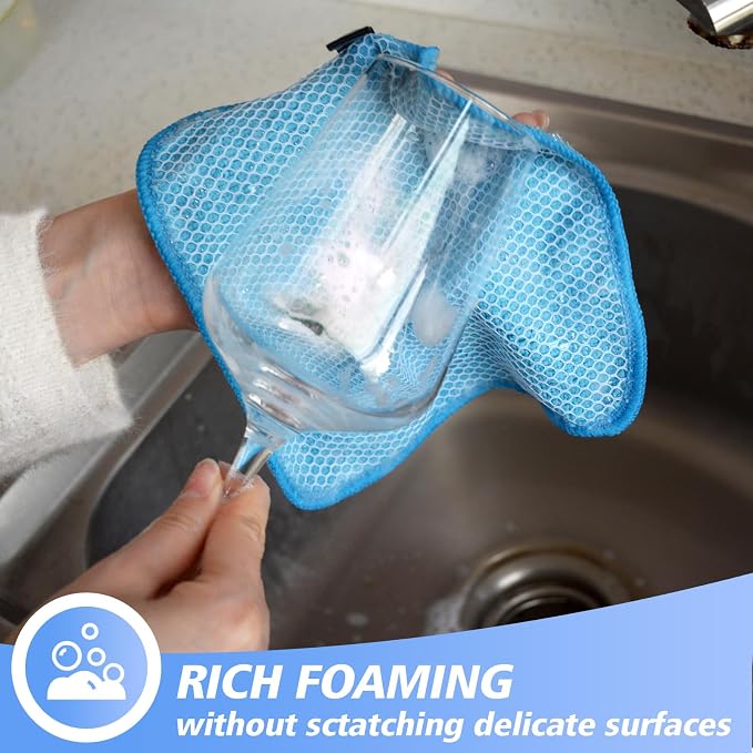 KinHwa Kitchen Washcloths for Dishes Absorbent Microfiber Dish Cloths Quick Dry - Image 3