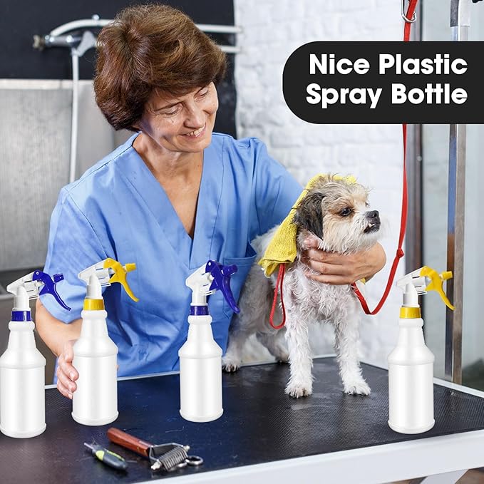 Eccliy 12 Pcs 16 Oz Plastic Spray Bottle, Adjustable Empty Reusable Sprayer - Image 5