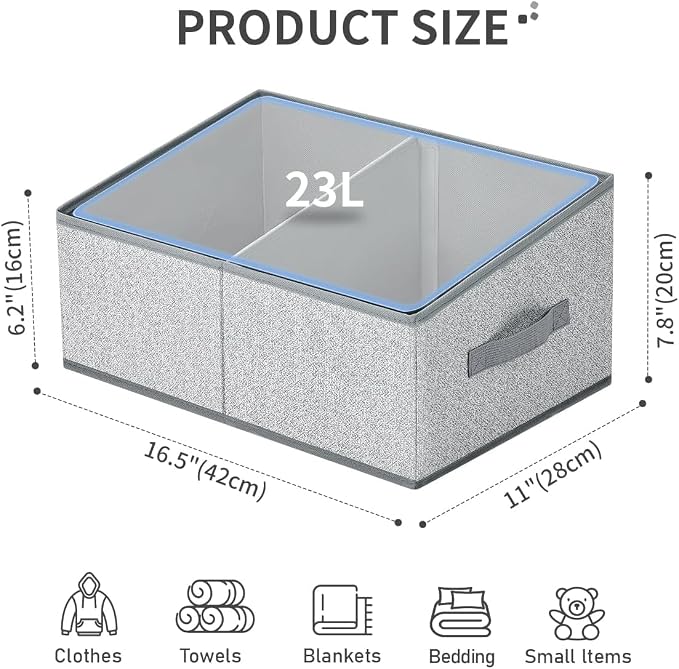 DIMJ Trapezoid Storage Bins for clothes - Image 2