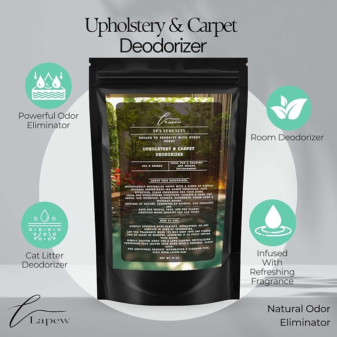 Spa Serenity Carpet Freshener Powder 16 oz | Powerful Odor Eliminator - Image 4