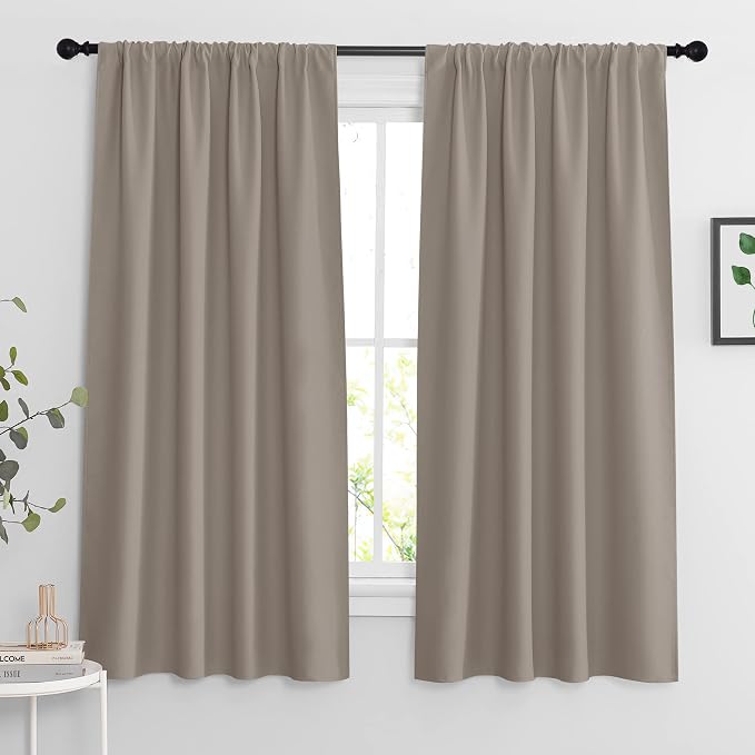 RYB HOME Blackout Curtains 63 inches Long by RYBHOME