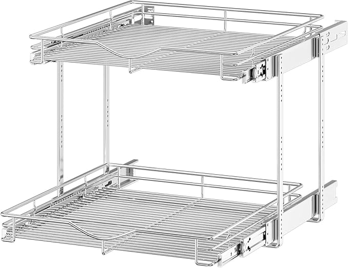 OCG 2 Tier Pull Out Cabinet Organizer, Pull Out Drawers by OCG