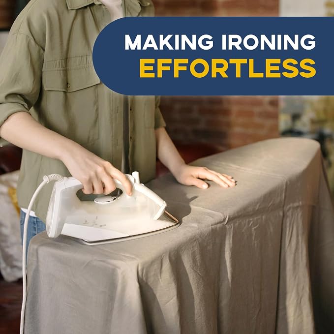 Full Size Ironing Board with Iron Rest, Heavy Duty Compact Ironing Board - Image 7