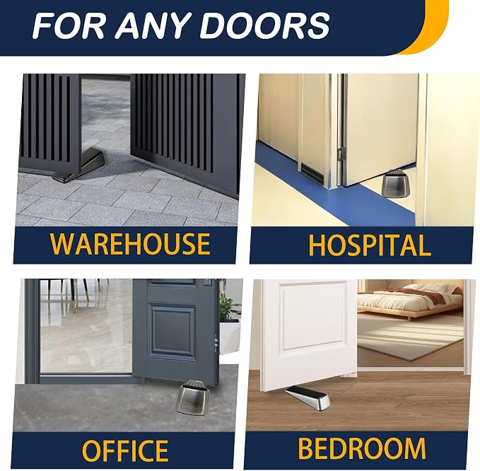Strongest Door Stopper for Bottom of Door, Heavy Duty Door Stop Wedge Made of - Image 3