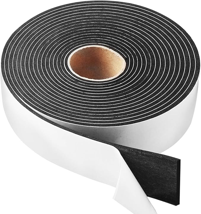 High Density Foam Tape, 2 Inch Wide x 1/8 Inch Thick Door Insulation Tape by YIJUHOU