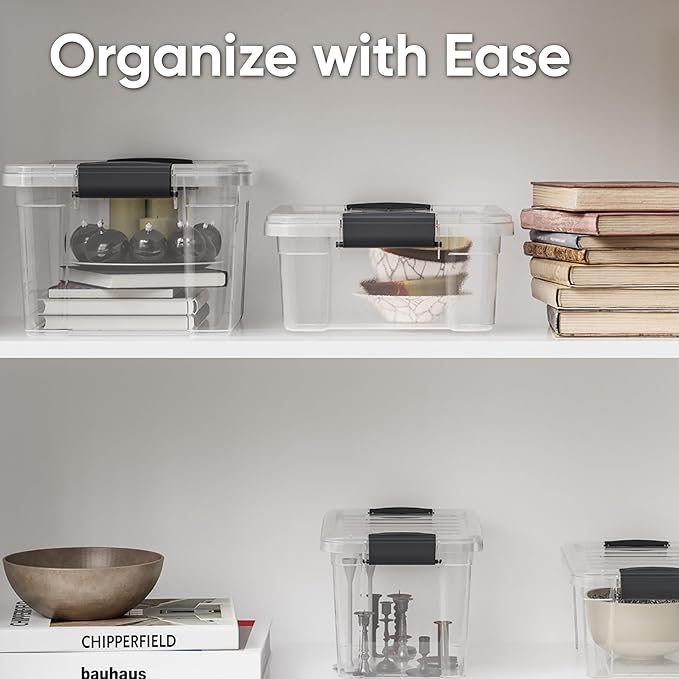 Superio Storage Bins with Lids, Stackable Totes, BPA Free, Odor Free, Organizer - Image 6