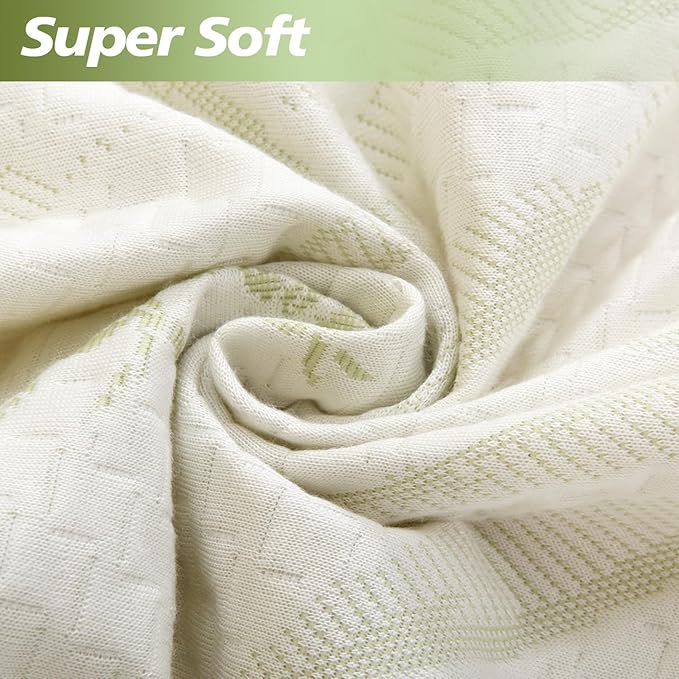 King Mattress Protector Waterproof Mattress Pad Washable Bamboo Rayon Mattress - Image 6