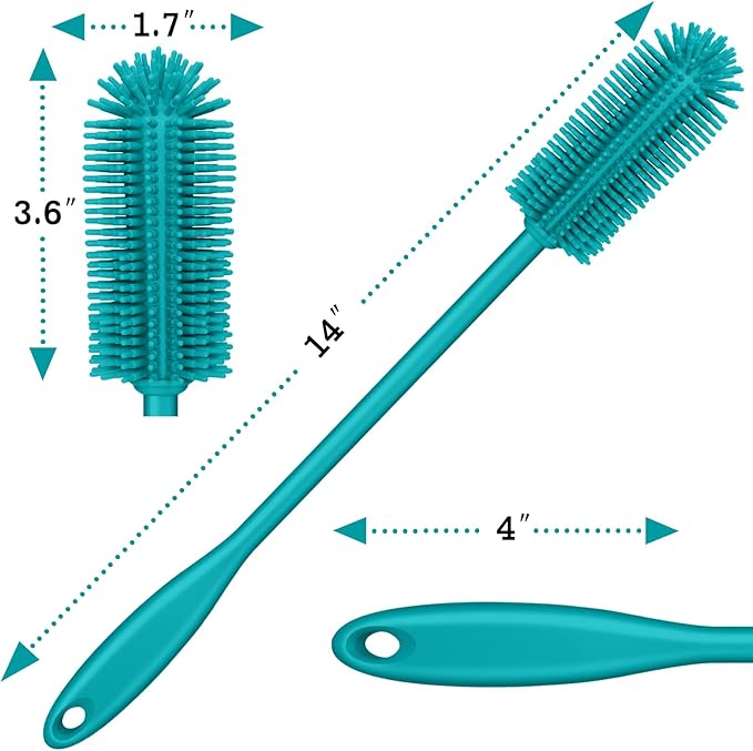 Silicone Bottle Brush, Water Bottle Cleaner Brush - Image 5