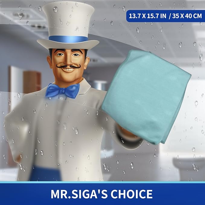 MR.SIGA Ultra Fine Microfiber Cloths - Image 2