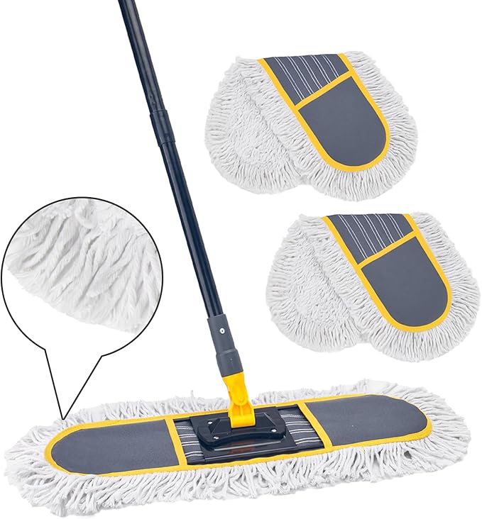 24" Commercial Dust Mop for Floor Cleaning, Heavy Duty Floor Duster Sweeper by KeFanta