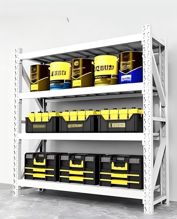 Storage Shelves Heavy Duty, Metal Garage Shelving Units, 4 Tier Storage Rack - Image 2