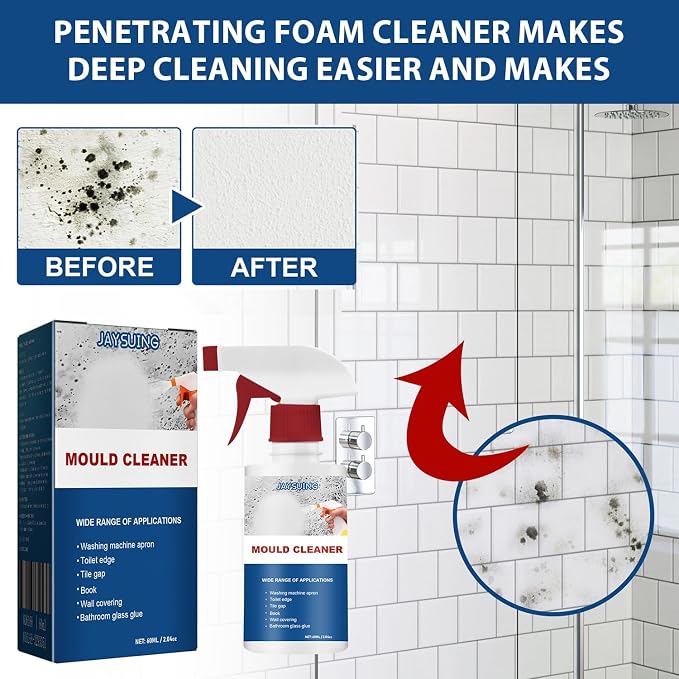 AUJ 2PCS Mould Cleaner Spray, Mould Cleaner Foam Spray, Powerful Multi-purpose - Image 2