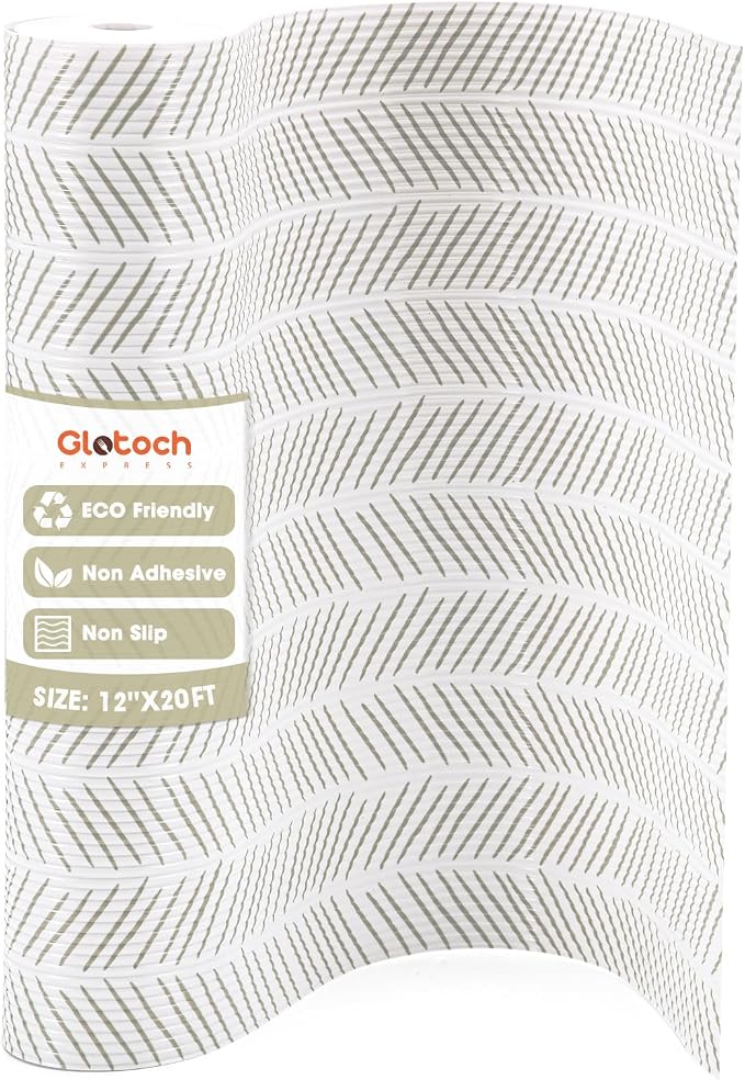 Glotoch Shelf Liners for Kitchen Cabinets, 12in x 20FT Non-Adhesive Liners for by GlotochExpress
