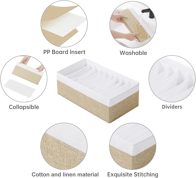 4 Packs T-shirt Drawer Organizers - Image 5
