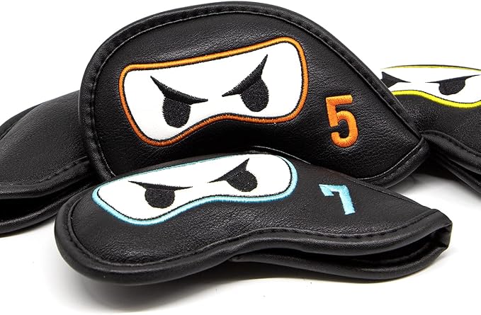 Premium Leather Golf Club Iron Covers - Image 3