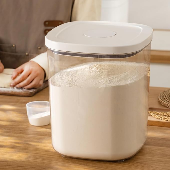Airtight Rice Container 25 Lbs, Dry Food Holder