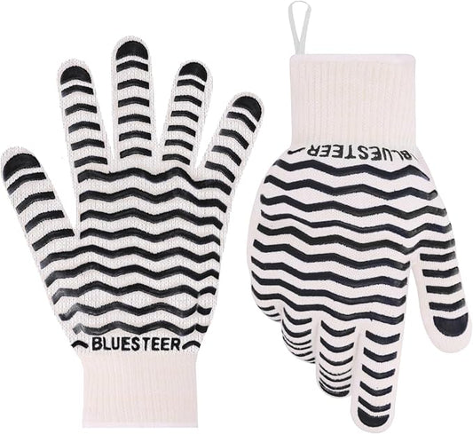 Oven Gloves 932°F Heat Resistant Oven Mitts by BLUESTEER