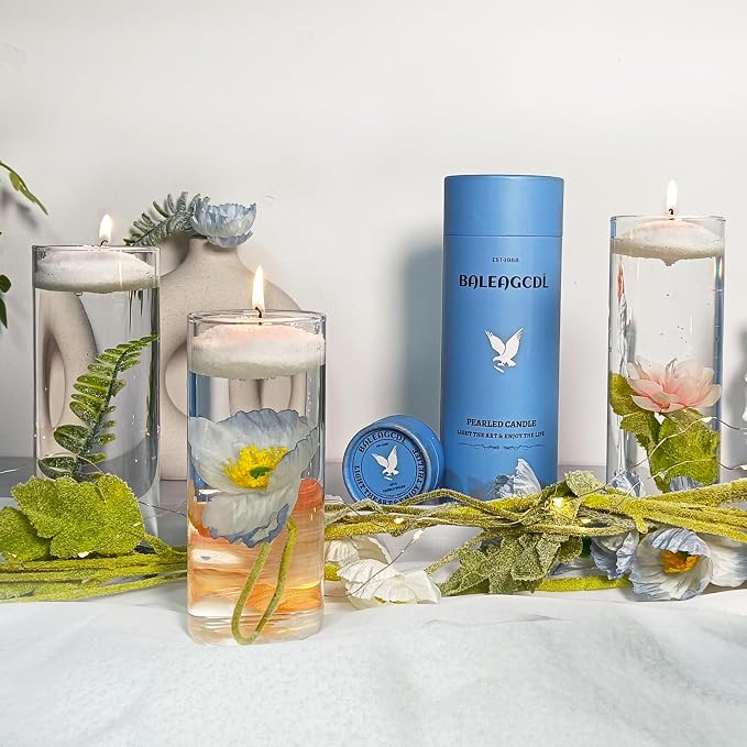 Unscented White Pearled Candle 18oz Luxury Sand Candle Granulated Wax - Image 7