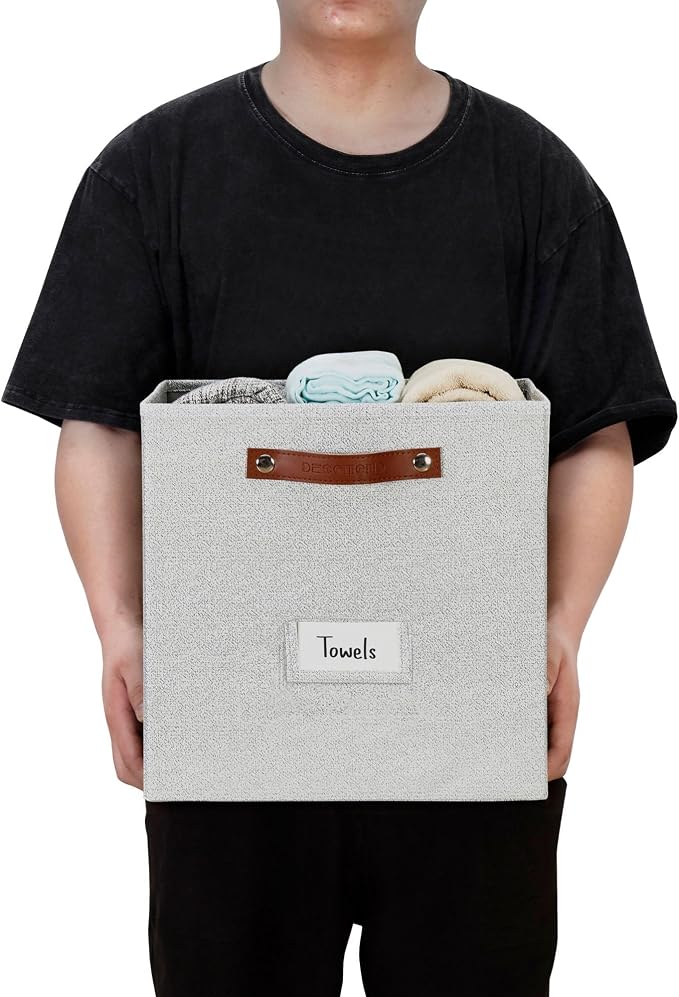 DECOMOMO Storage Cubes, Fabric Organizer Bins - Image 7