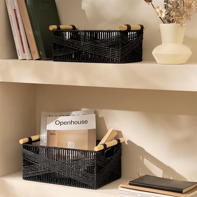 LA JOLIE MUSE Wicker Storage Baskets - Image 3